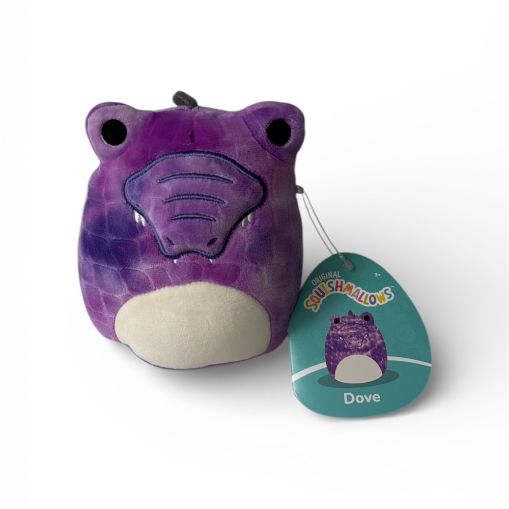 purple crocodile squishmallow (dove)